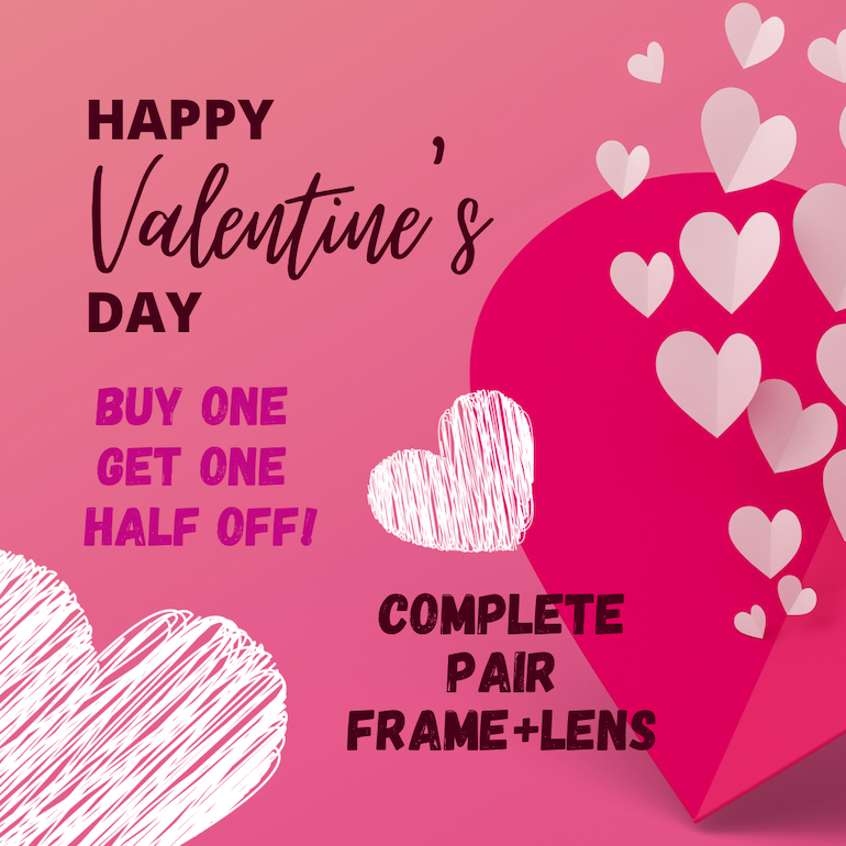 Valentines Promo - Buy one get one half off