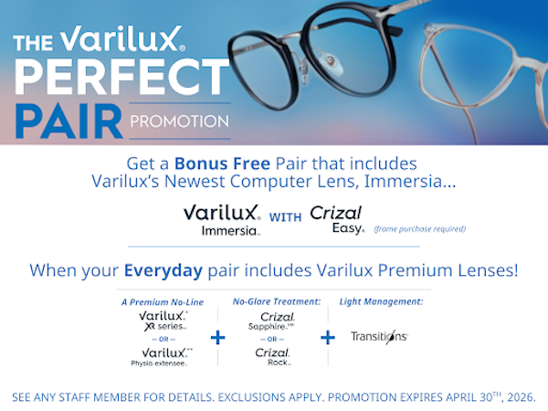Graphic describing Varilux promotion